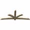 Ekena Millwork Davenport Rough Sawn Timber Gable Bracket, Douglas Fir, 108"W x 45"H x 4"D x 6"F, 10/12 Pitch GBW108X45X0406DAV00RDF - alternate 5